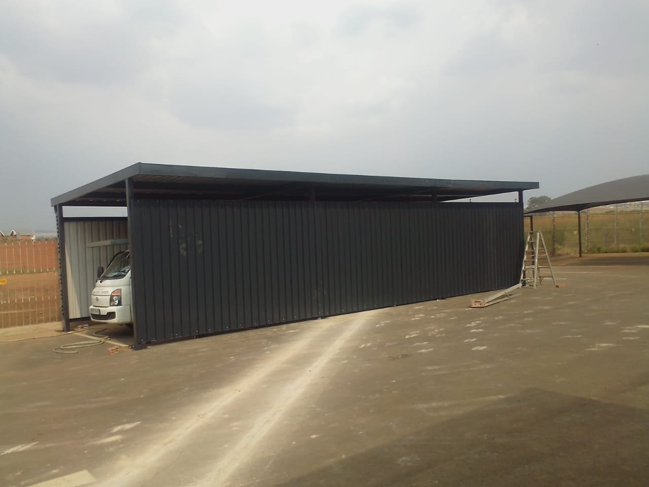 Carport installation by Pronet Shadeports and Carports Gauteng