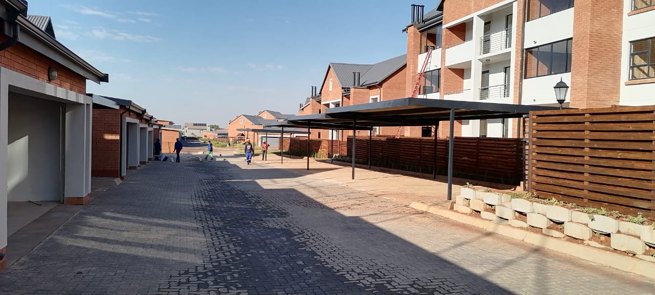 IBR steel carport installed by Pronet Shadeports and Carports Gauteng