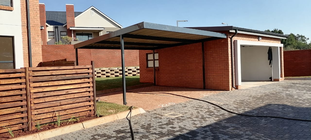 Galvanised steel carport installed by Pronet Shadeports and Carports Gauteng