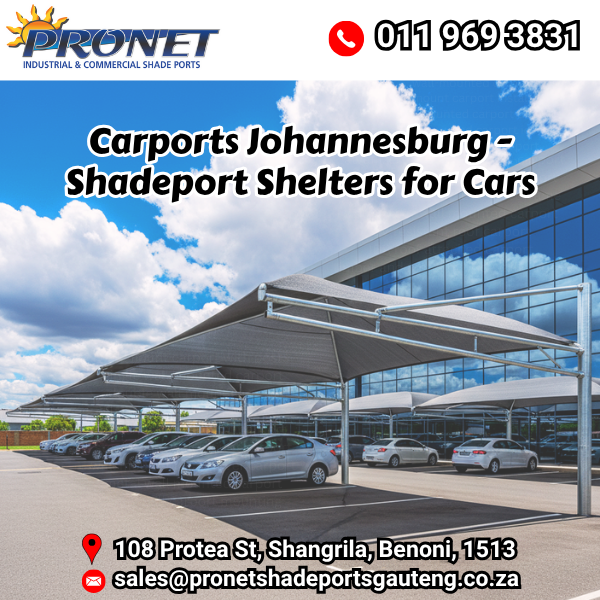 Carports Johannesburg - Shadeport Shelters for Cars