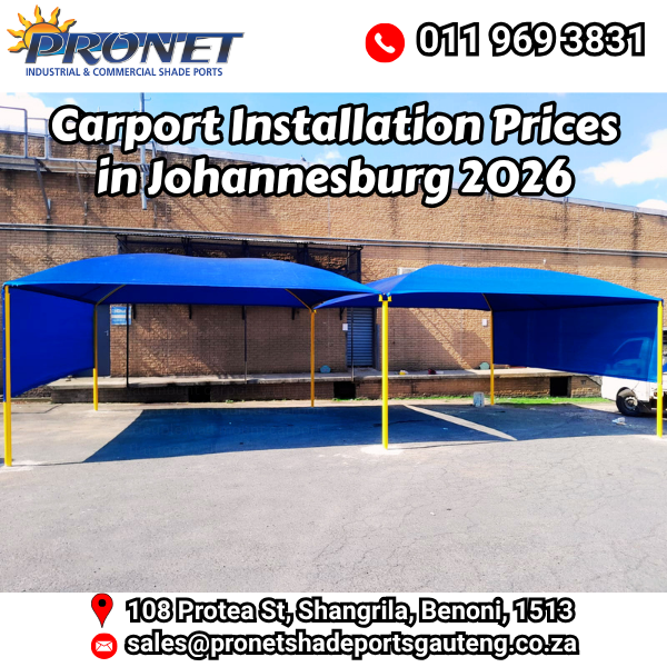 Carport Installation Prices in Johannesburg 2026