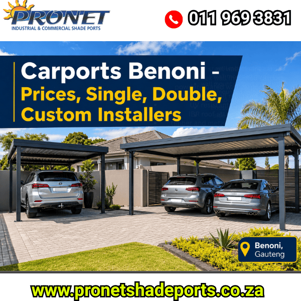 Carports Benoni – Prices, Single, Double, Custom Installers