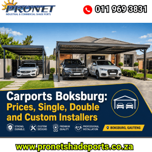 Carports Boksburg: Prices, Single, Double and Custom Installers