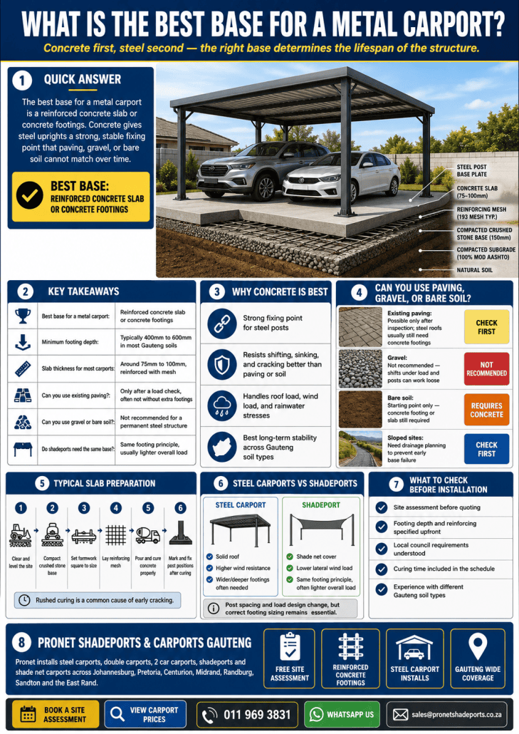 What Is The Best Base For A Metal Carport?