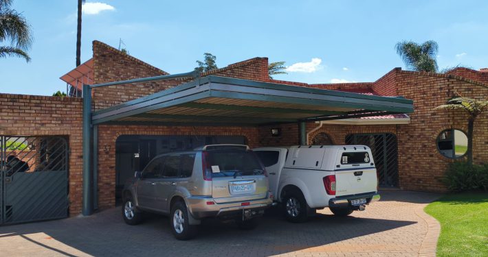 Multi-bay carport installed by Pronet Shadeports and Carports Gauteng