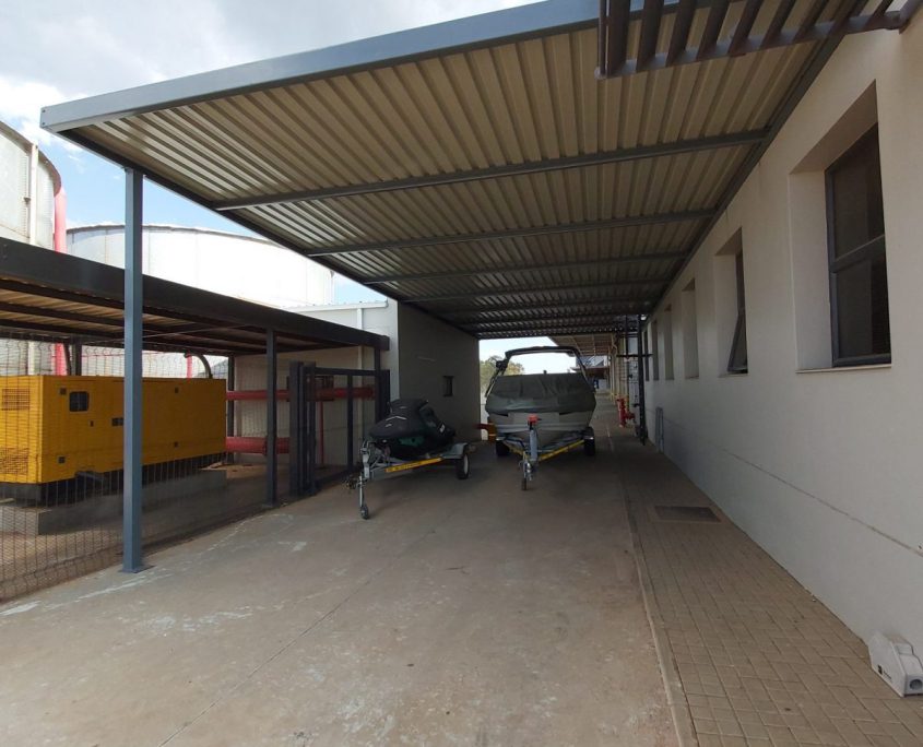 IBR Chromadek roof sheeting close up