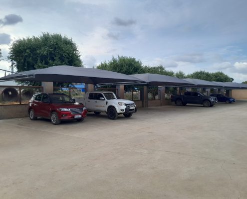Industrial shadeport installed by Pronet Shadeports and Carports Gauteng
