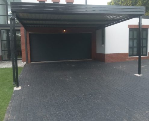 Steel carport installed by Pronet Shadeports and Carports Gauteng
