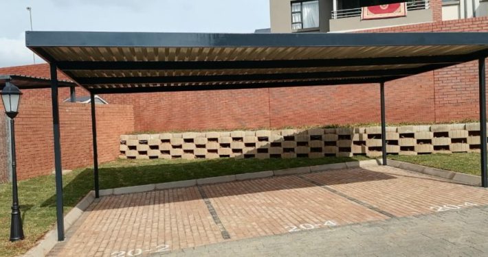 Single and double carport installed by Pronet Shadeports and Carports Gauteng
