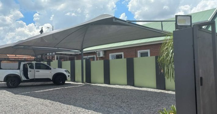 Cantilever carport installed by Pronet Shadeports and Carports Gauteng