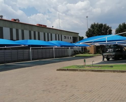 Cantilever carport installed by Pronet Shadeports and Carports Gauteng