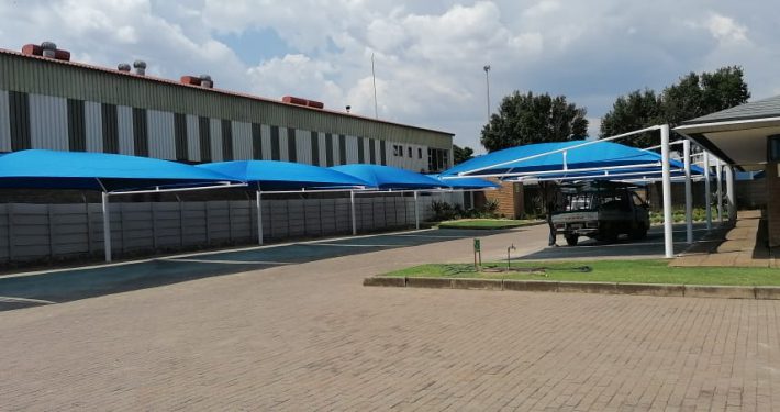 Cantilever shadeport installed by Pronet Shadeports and Carports Gauteng