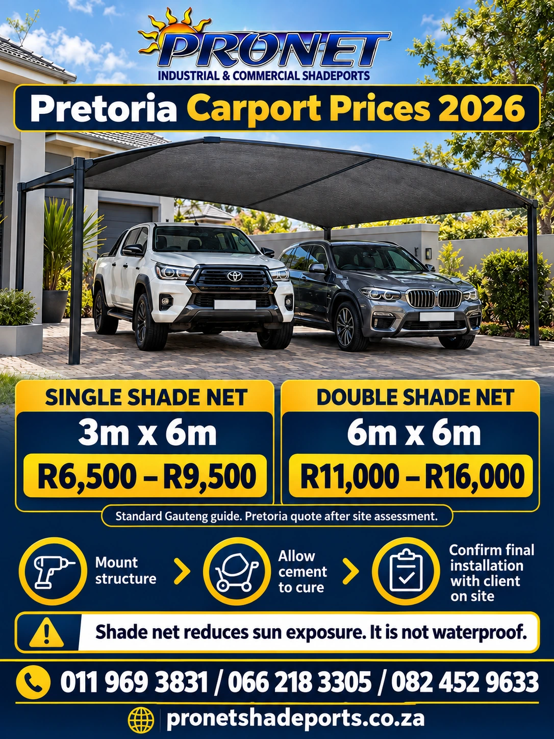 Carport Prices in Pretoria 2026: Affordable Options for Homes and Businesses